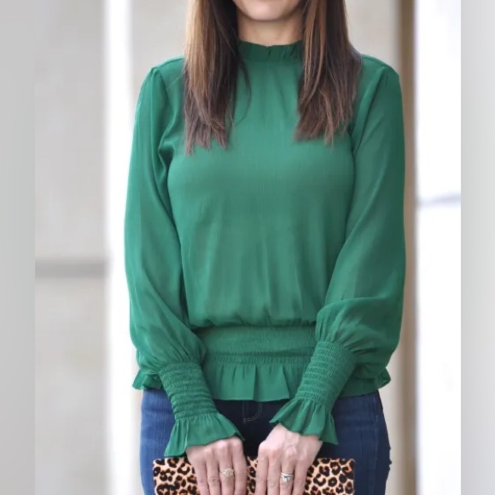 H&M Crinkled Chiffn Blouse